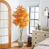 image:imageNearly Natural 6ft Autumn Sumac Artificial Fall Tree  Harvest Season Decor  Indoor Faux Plant  Vibrant Foliage Mimics Turning Leaves of Autumn