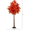image:imageNearly Natural 6ft PreLit Autumn Artificial Fall Tree with 300 Warm White LED Lights  Seasonal Home Dcor