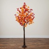 image:imageNearly Natural 6ft PreLit Bright Autumn Eucalyptus Artificial Fall Tree with 420 Warm White LED Lights