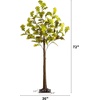 image:imageNearly Natural 6ft PreLit Green Autumn Oak Artificial Fall Tree with 250 Warm White LED Lights
