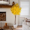 image:imageNearly Natural 6ft PreLit Yellow Autumn Maple Artificial Fall Tree with 350 Warm White LED Lights