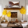 image:imageNearly Natural 6ft PreLit Yellow Autumn Maple Artificial Fall Tree with 350 Warm White LED Lights