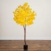 image:imageNearly Natural 6ft PreLit Yellow Autumn Maple Artificial Fall Tree with 350 Warm White LED Lights