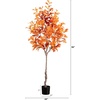 image:imageNearly Natural 7ft Autumn Oak Artificial Fall Tree