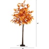 image:imageNearly Natural 7ft PreLit Autumn Maple Artificial Fall Tree with 450 Warm White LED Lights