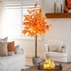 image:imageNearly Natural 7ft PreLit Autumn Maple Artificial Fall Tree with 450 Warm White LED Lights
