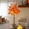 image:imageNearly Natural 7ft PreLit Autumn Maple Artificial Fall Tree with 450 Warm White LED Lights