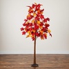 image:imageNearly Natural 7ft PreLit Autumn Weeping Maple Artificial Fall Tree with 450 Warm White LED Lights