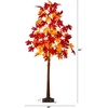 image:imageNearly Natural 7ft PreLit Autumn Weeping Maple Artificial Fall Tree with 450 Warm White LED Lights