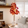 image:imageNearly Natural 7ft PreLit Autumn Weeping Maple Artificial Fall Tree with 450 Warm White LED Lights