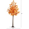 image:imageNearly Natural 8ft PreLit Autumn Maple Artificial Fall Tree with 660 Warm White LED Lights
