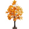 image:imageNearly Natural 2ft PreLit Autumn Maple Artificial Fall Tree with 24 Warm White LED Lights