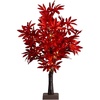 image:imageNearly Natural 2ft PreLit Red Autumn Maple Artificial Fall Tree with 50 Warm White LED Lights