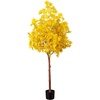 image:imageNearly Natural 5ft PreLit Yellow Autumn Maple Artificial Fall Tree with 250 Warm White LED Lights