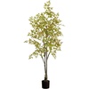 image:imageNearly Natural 6ft Autumn Nandina Artificial Fall Tree