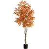 image:imageNearly Natural 6ft Autumn Sumac Artificial Fall Tree  Harvest Season Decor  Indoor Faux Plant  Vibrant Foliage Mimics Turning Leaves of Autumn