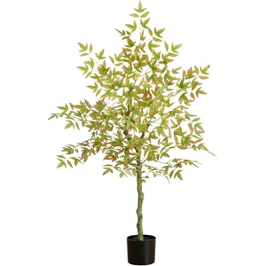 image:imageNearly Natural 4ft Autumn Nandina Artificial Fall Tree  Harvest Season Decor  Indoor Faux Plant  Premium Materials