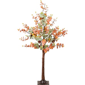 image:imageNearly Natural 4ft PreLit Autumn Eucalyptus Fall Tree with Pinecones Berries amp 60 LED Lights