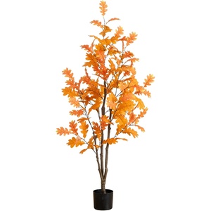 image:imageNearly Natural 5ft Artificial Autumn Oak Tree  Harvest Season Decor  Indoor Fall Foliage Display