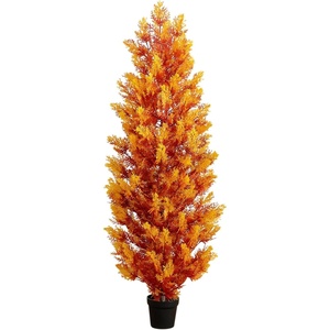 image:imageNearly Natural 5ft UV Resistant Autumn Artificial Fall Cedar Tree IndoorOutdoor