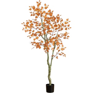 image:imageNearly Natural 6ft Autumn Birch Leaf Artificial Fall Tree  Harvest Season Decor  Indoor Faux Plant Display