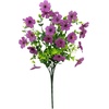 image:imageNearly Natural 13in UV Resistant Artificial Daisy Bush IndoorOutdoor  Set of 12Light Purple