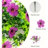 image:imageNearly Natural 13in UV Resistant Artificial Daisy Bush IndoorOutdoor  Set of 12Light Purple