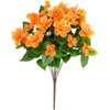 image:imageNearly Natural 19in UV Resistant Artificial Azalea Bush IndoorOutdoor  Set of 3Orange