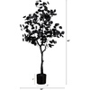image:imageNearly Natural 4ft Black Eucalyptus Halloween Tree in Nursery Pot