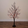 image:imageNearly Natural 4ft PreLit Minimalist Black Twig Halloween Tree with LEDs