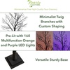 image:imageNearly Natural 4ft PreLit Minimalist Black Twig Halloween Tree with LEDs