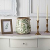 image:imageNearly Natural 10 in Tuscan Ceramic Green Scroll Planter for Home Decor10in