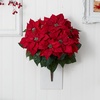 image:imageNearly Natural 24 Poinsettia Set of 2 Artificial Plant Red
