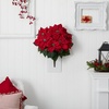 image:imageNearly Natural 24 Poinsettia Set of 2 Artificial Plant Red