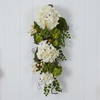 image:imageNearly Natural 28in Hydrangea Teardrop White