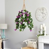image:imageNearly Natural 30in Mixed Bougainvillea Artificial Plant Hanging Basket