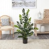 image:imageNearly Natural 4 Zamioculcas Artificial Silk Plants Green
