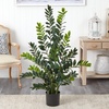 image:imageNearly Natural 4 Zamioculcas Artificial Silk Plants Green