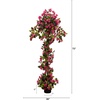 image:imageNearly Natural 4ft UV Resistant Artificial Spiral Bougainvillea Tree IndoorOutdoor6ft