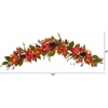image:imageNearly Natural 6ft Fall Ranunculus Hydrangea and Berries Autumn Artificial Garland