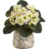 image:imageNearly Natural 8 in Artificial African Violet Plant in Vase Room Decor