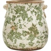 image:imageNearly Natural 10 in Tuscan Ceramic Green Scroll Planter for Home Decor10in
