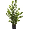 image:imageNearly Natural 4 Zamioculcas Artificial Silk Plants Green