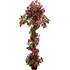 image:imageNearly Natural 4ft UV Resistant Artificial Spiral Bougainvillea Tree IndoorOutdoor6ft