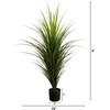 image:imageNearly Natural 4 ft UVResistant Artificial Grass Plant with Pot