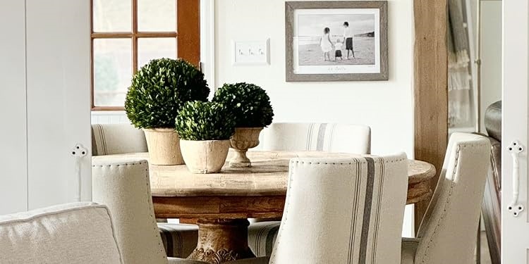 Nearly Natural｜6ft Triple Trunk Artificial Ficus Tree,Lifelike Artificial Plants & Silk Flower Decor