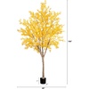 image:imageNearly Natural 9ft Autumn Maple Artificial Fall Tree in Black Nursery Pot