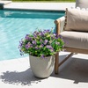 image:imageNearly Natural 13in UV Resistant Artificial Pansy Bush IndoorOutdoor  Set of 12Purple