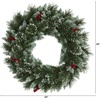 image:imageNearly Natural 24 PreLit Artificial Frosted Swiss Pine Christmas Wreath