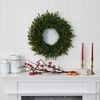 image:imageNearly Natural 24 PreLit Artificial Long Pine Christmas Wreath